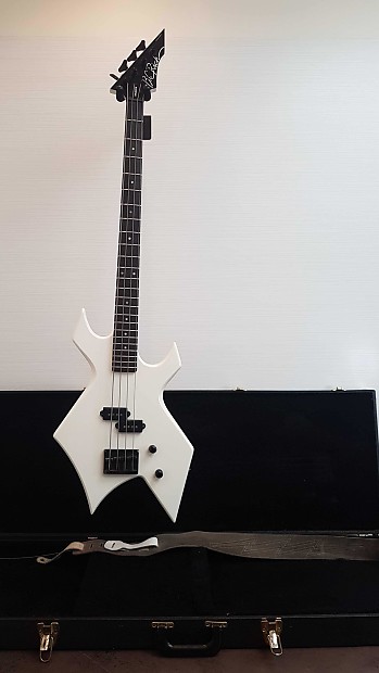 BC Rich White Warlock Platinum Series Bass Guitar Reverb Canada