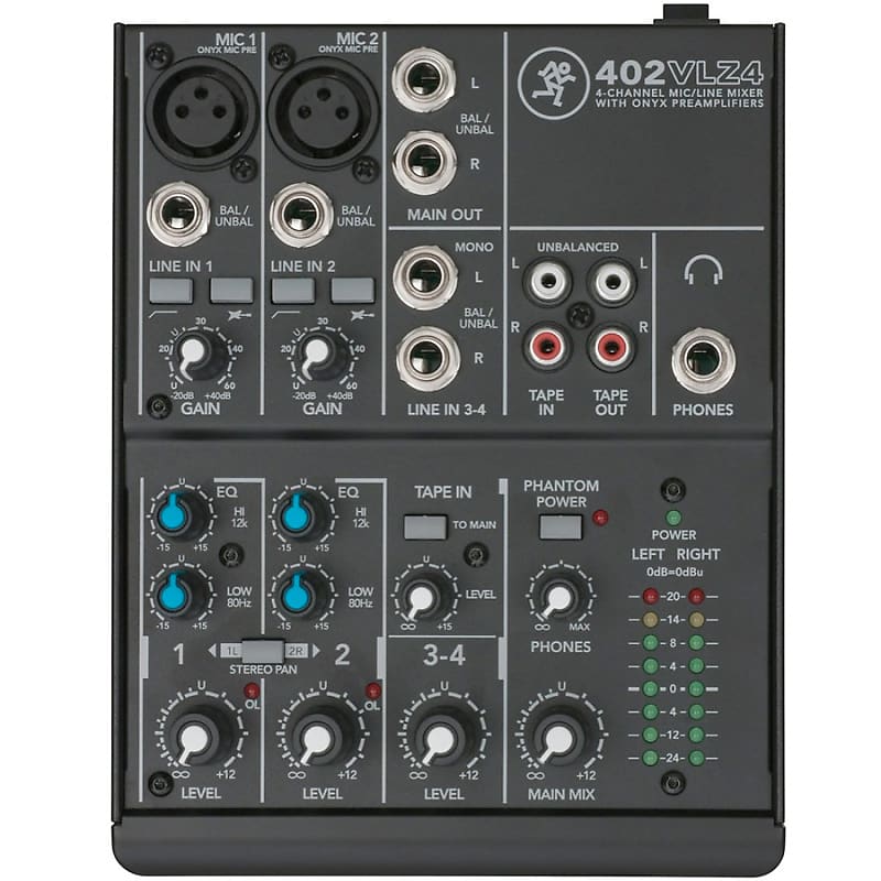 Mackie 402-VLZ4 4-channel Ultra Compact Mixer w/ Onyx Mic Preamps image 1