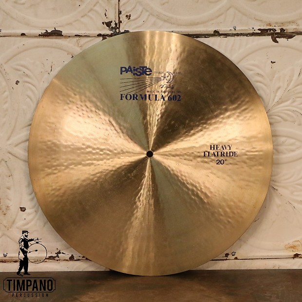 RARE Paiste Formula 602 Blue Label 20in Heavy Flat Ride