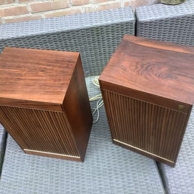 Svenska SINUS Swedish Design 60’s 70’s Sinus 1017 speakers loudspeakers Gorgeous wood look image 2