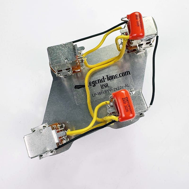 Gibson Les Paul Jimmy Page Wiring Harness - Push/Pull Knobs - | Reverb