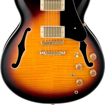 Ibanez JSM10 John Scofield Signature Hollow Body Guitar, Vintage Yellow Sunburst image 1