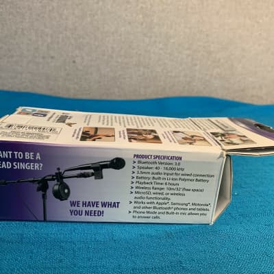 On-stage U-mount BS4080 Bluetooth Speaker with microphone mount image 4