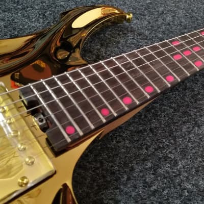 KOLOSS X6 headless Aluminum body electric guitar Gold image 4