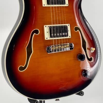 Paul Reed Smith PRS SE Hollowbody II Electric Guitar Tri Color Burst Ser# D09698 image 11