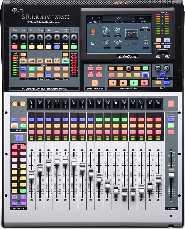 PreSonus StudioLive 32SC 32-Channel Digital Mixer and USB Audio Interface image 1
