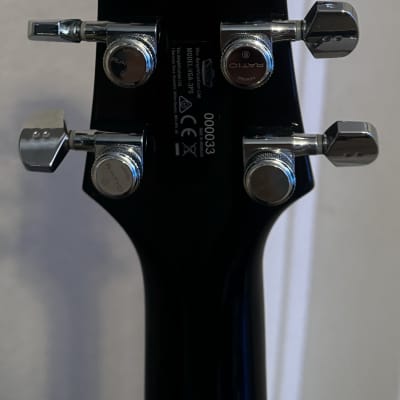 Hollow body Vox Giulietta VGA-3PS Trans Black, compact archtop, upgraded with Graph Tech locking tuners. image 5
