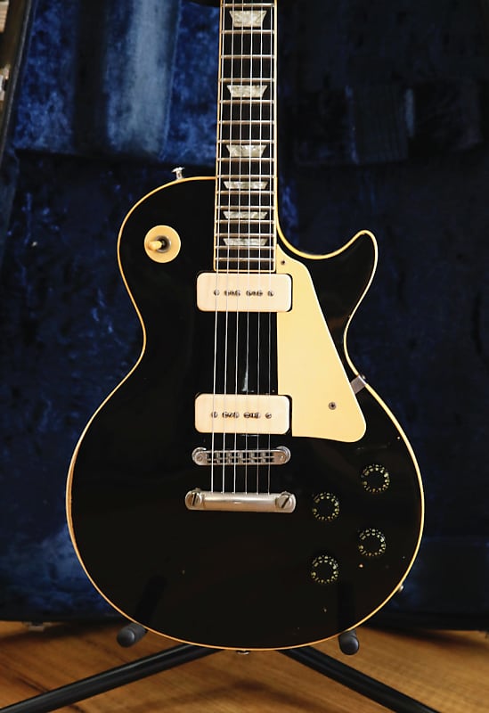 Gibson Les Paul Pro Deluxe Ebony Electric Guitar Vintage | Reverb UK