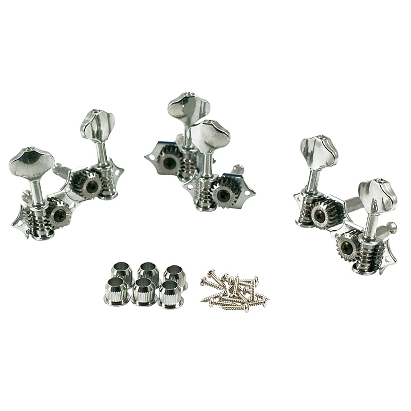 Wilkinson WJ28NCR Open Gear Deluxe Tuning Machines Chrome Reverb