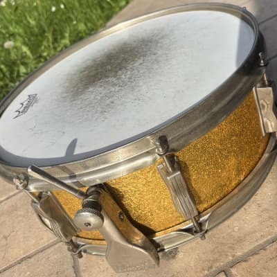 Ludwig Super Classic WFL - 1955/1959 - 14" x 5" - Gold Sparkle - NOB image 5