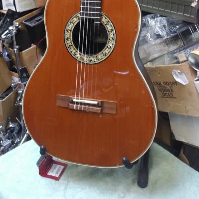 Vintage Ovation 1970s Made In USA Model 1613 Nylon String Acoustic/Electric Classical Guitar for sale