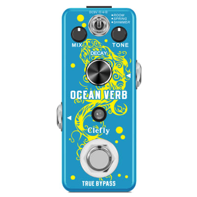 Clefly Digital Pedals Reverb Ocean Verb Effects Pedal 3 Modes for Electric Guitar Bass True Bypass image 1