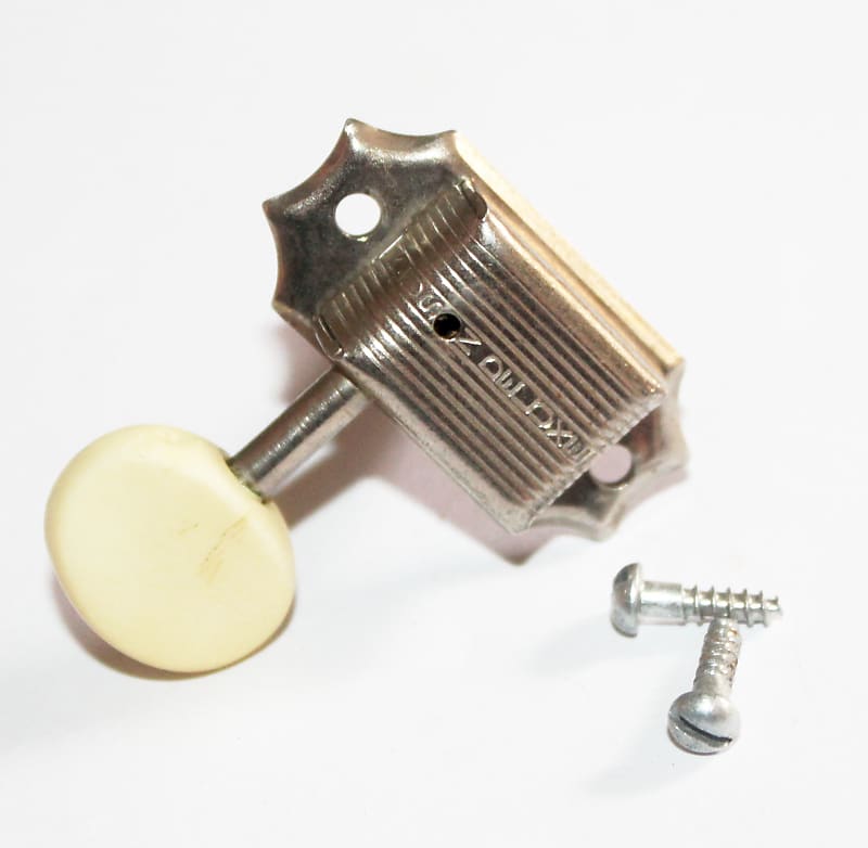 Vintage 1950's Gibson Kluson Deluxe Single Line Tuner No Hole Reverb