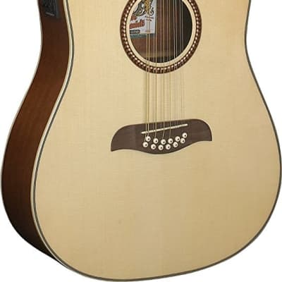 Oscar Schmidt OD312CE Dreadnought Cutaway Style Mahogany Neck 12-Strings Acoustic-Electric Guitar for sale