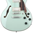 D'Angelico Deluxe Mini DC Limited Edition Semi-hollowbody Electric Guitar - Sage (DCMDxLESad2)