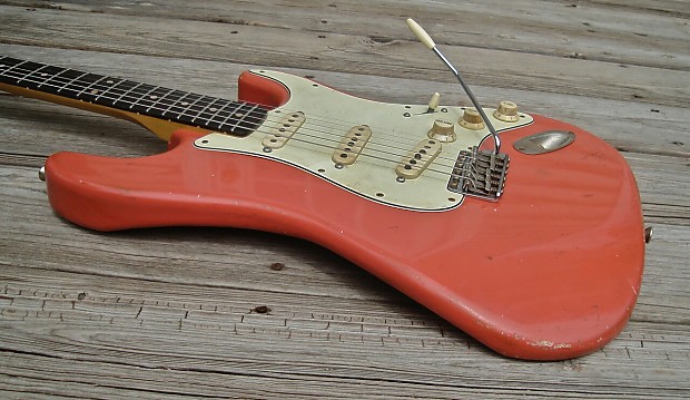 Faded fiesta red stratocaster sales