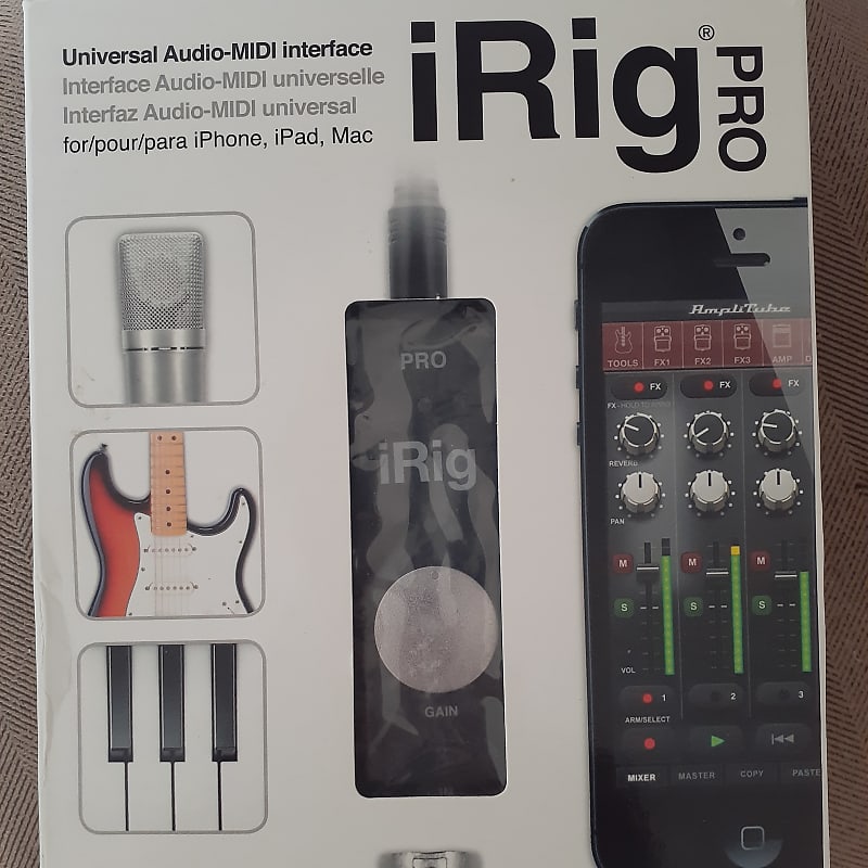 IK Multimedia iRig Pro Universal USB Audio MIDI Ultra Portable Travel Interface 1/4" TRS 3-Pin XLR image 1