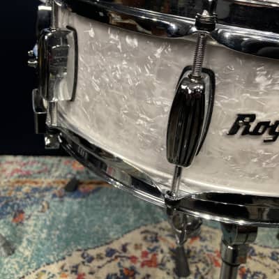 Rogers - 14x5" Dyna-Sonic Snare Drum 2010's - White Marine Pearl image 5