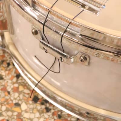 Prestige 5.5x14" Snare Drum White Pearl Vintage 1970's MIJ image 13