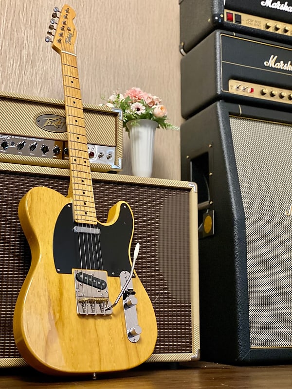 Tokai ATE-162MV VNT/M Breezysound Japan with Maverick Super Vee Tremolo in  Vintage Natural 3.5 KG