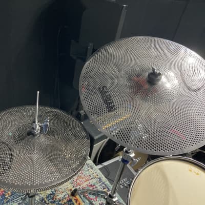 Sabian - Quiet Tone QTPC504 Practice Cymbals Set, 14 hi-hats-/16-/18-/20-inch image 4
