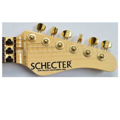 Schecter CET Koa Top USA Custom Shop Electric Guitar Tobacco Burst image 20