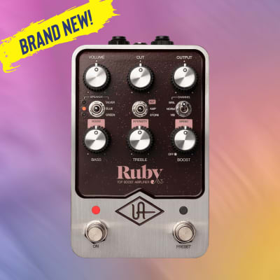 Universal Audio UAFX Ruby '63 Top Boost Amplifier Pedal | Reverb