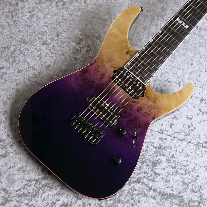 E-II M-II 7NT HS Purple Natural Fade 7弦ギター ヒップショット