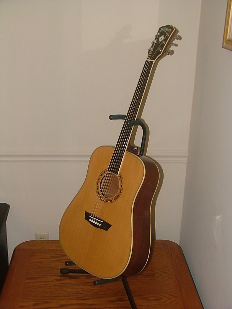 Washburn WD 10s Natural, FREE case. | Reverb