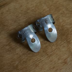 Vintage National Finger Picks Pair Oval 8 1940s 50s Banjo Dobro Lap Steel Pat. No. 1787136 Rare Reverb