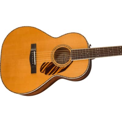 Fender Paramount PS-220E Parlor Acoustic-Electric Guitar (Natural) image 5