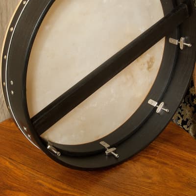 Roosebeck BTN8B Tunable Mulberry Bodhran Single-Bar 18"x3.5" w/Tipper & Tuning Wrench image 2