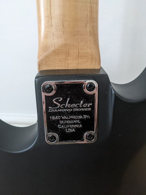 Schecter Diamond Series Damien-7 2006 Matte Black | Reverb