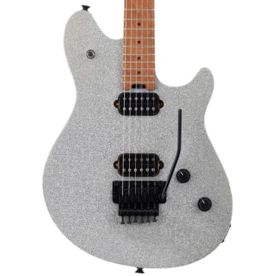 EVH Wolfgang Standard Electric Guitar - Silver Sparkle w/ Baked Maple FB image 3