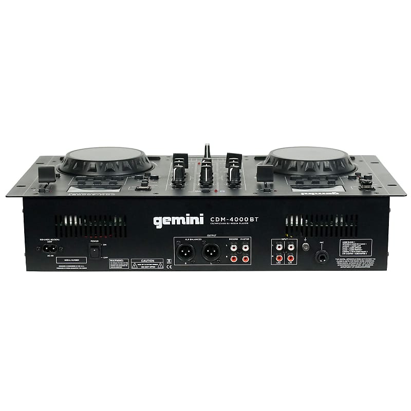 Gemini CDM-4000 CD/MP3/USB Media Player & AS-15P 15” PA Speakers