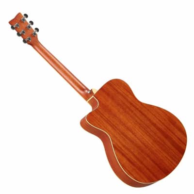 Yamaha FSC-TA TransAcoustic Small Body Acoustic Electric Guitar w/ Cutaway - Brown Sunburst image 3