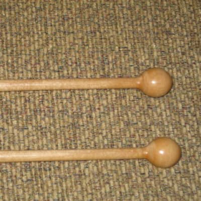 ONE pair new old stock Regal Tip 604SG (Goodman # 4) Timpani Mallets, 1" Wood Ball (includes packaging) image 14