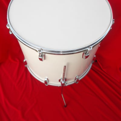 Vintage 1970s Ludwig 20" White Cortex Floor Tom Drum image 3