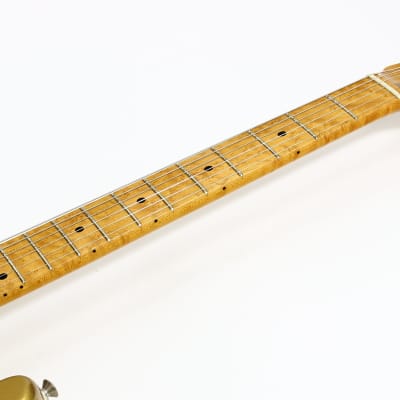 One-Of-A-Kind! 1991 Fender Custom Shop MASTERBUILT JW Black 1950's Stratocaster Reissue Electric Guitar | Aztec Gold, Lefty Strung Righty! j w image 15