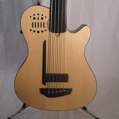 Godin 050789 A5 Ultra 5-String Fretless Bass with bag image 2
