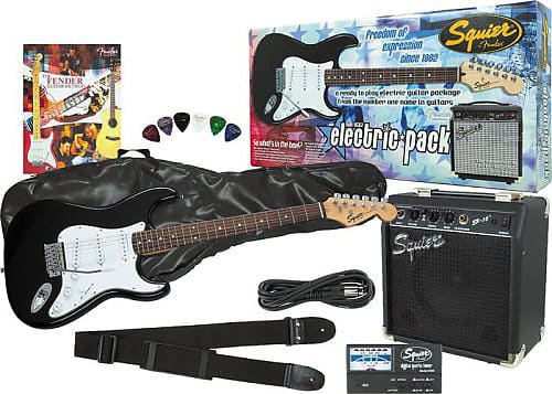 Squier Sunburst SE-100 Electric Guitar Pack | Reverb