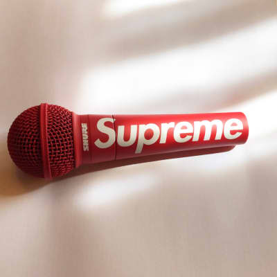 Sold Out Supreme x Shure SM58 Dynamic Microphone Red White Supreme