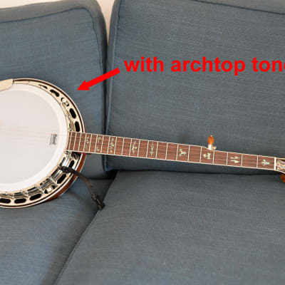 Capek Scarab five string (flathead + archtop tone ring) image 8