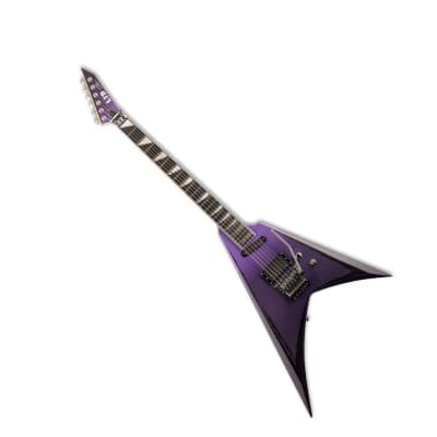 ESP LTD Alexi Ripped 6-String Electric Guitar with V Shape, Neck-Thru-Body, 3-Piece Thin U Maple Neck, and Macassar Ebony Fingerboard (Right-Handed, Purple Fade Satin) image 4