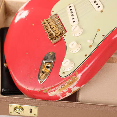 Fender Custom Shop 1959 Stratocaster Relic Fiesta Red with Matching Headstock image 10