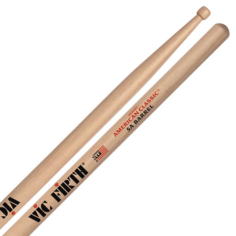 Vic Firth American Classic 5A Drum Sticks w/ Barrel Tip image 1