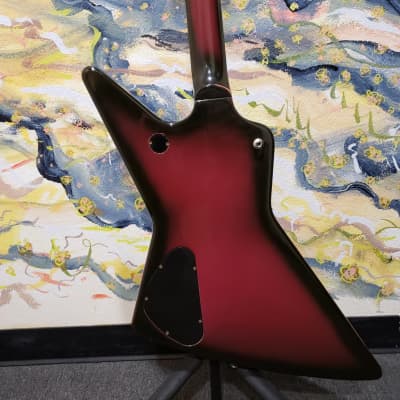 1984 Gibson Explorer Electric Guitar Night Violet Finish EMG Pickups w/ Brown Gibson Hard Case (Used) "Made In USA" image 11