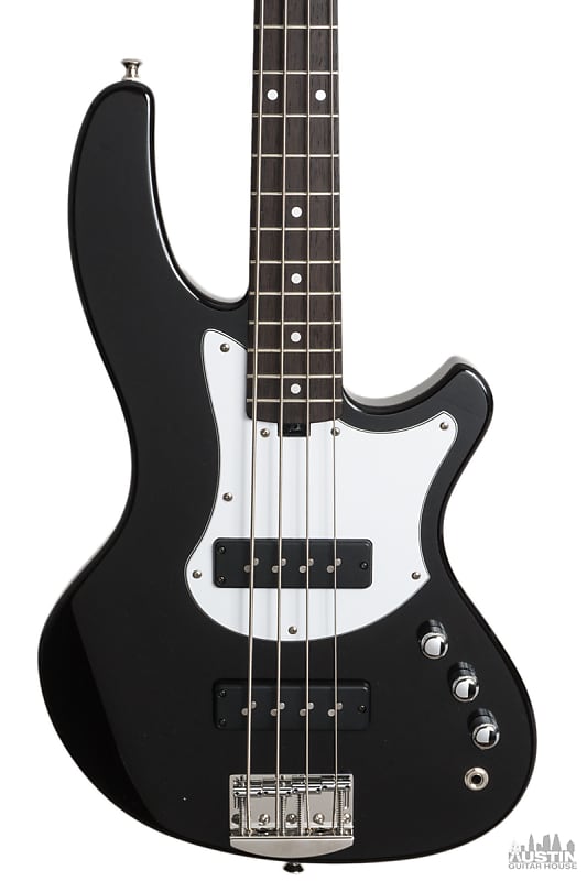 Torzal Pressman Black 4-String Electric Bass Guitar | Reverb