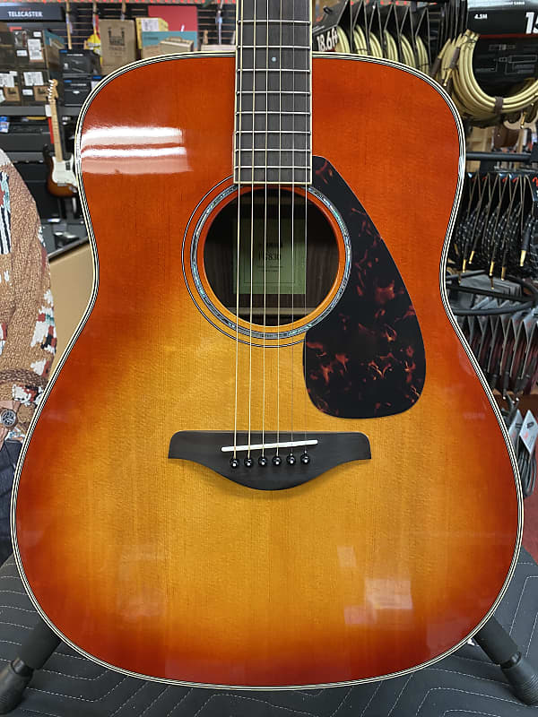 Yamaha FG830 Dreadnought Acoustic Guitar - Autumn Burst | Reverb