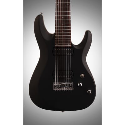 Schecter C-8 Deluxe Electric Guitar, 8-String, Satin Black image 3